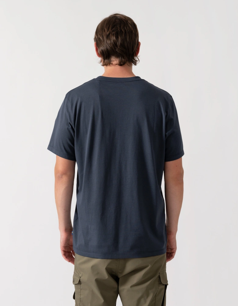 Fjallraven Logo Mens T-Shirt - Navy 560