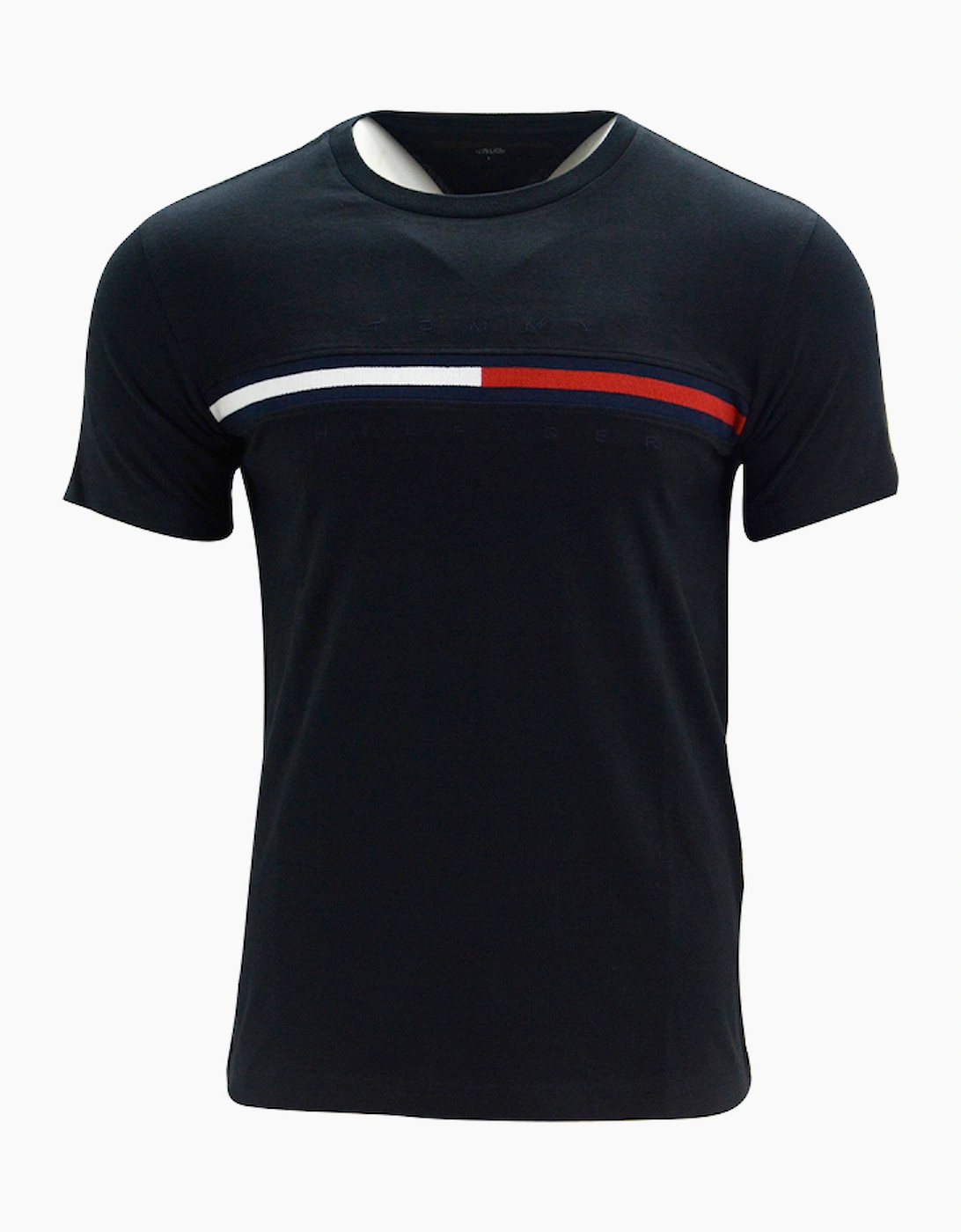 TOMMY HILFIGER Mens T Shirts Short Sleeve Summer Crew Neck Top Casual Cotton Tee, 2 of 1