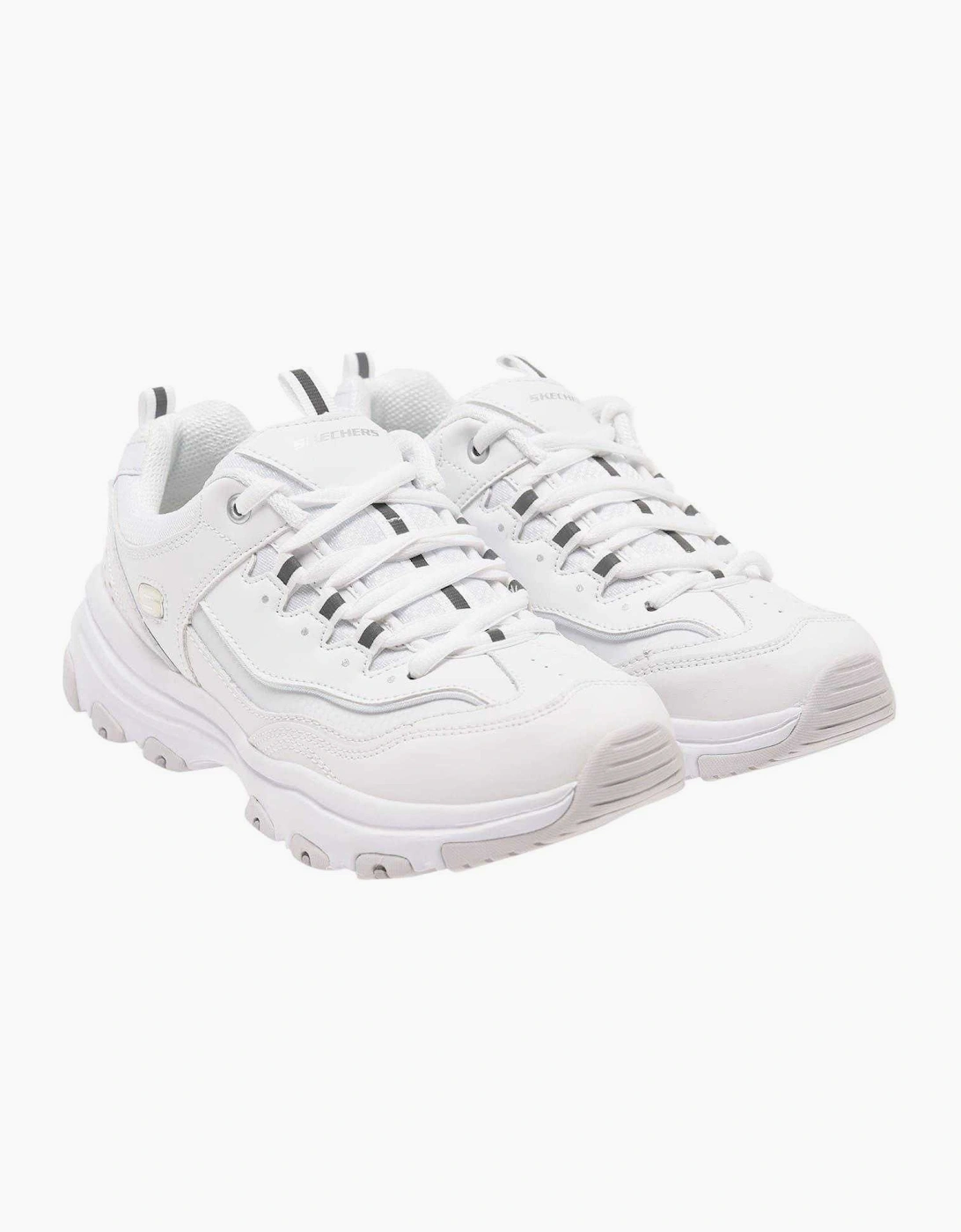 Skechers Women's White / Dlite Athletic Trainers - Size: 7