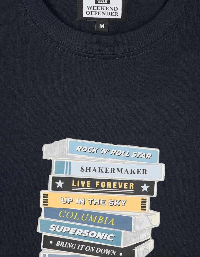 Weekend Offender Mens T Shirts Cassetes Graphic Top