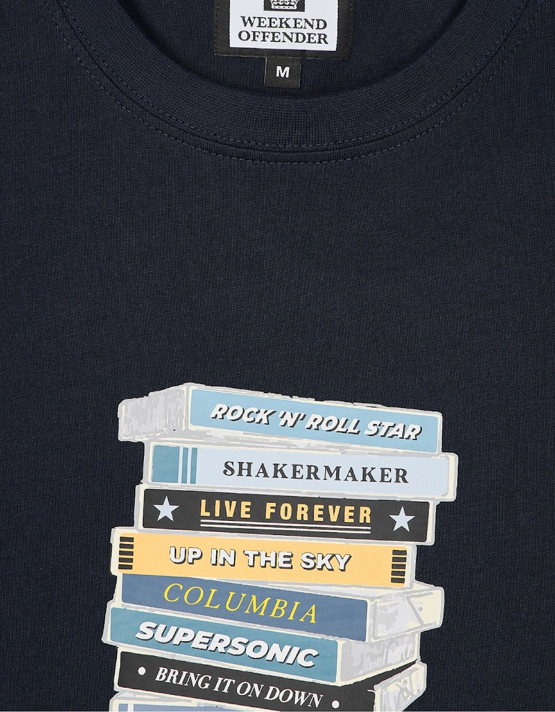 Weekend Offender Mens T Shirts Cassetes Graphic Top