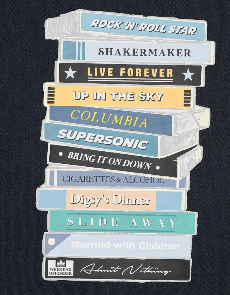 Weekend Offender Mens T Shirts Cassetes Graphic Top