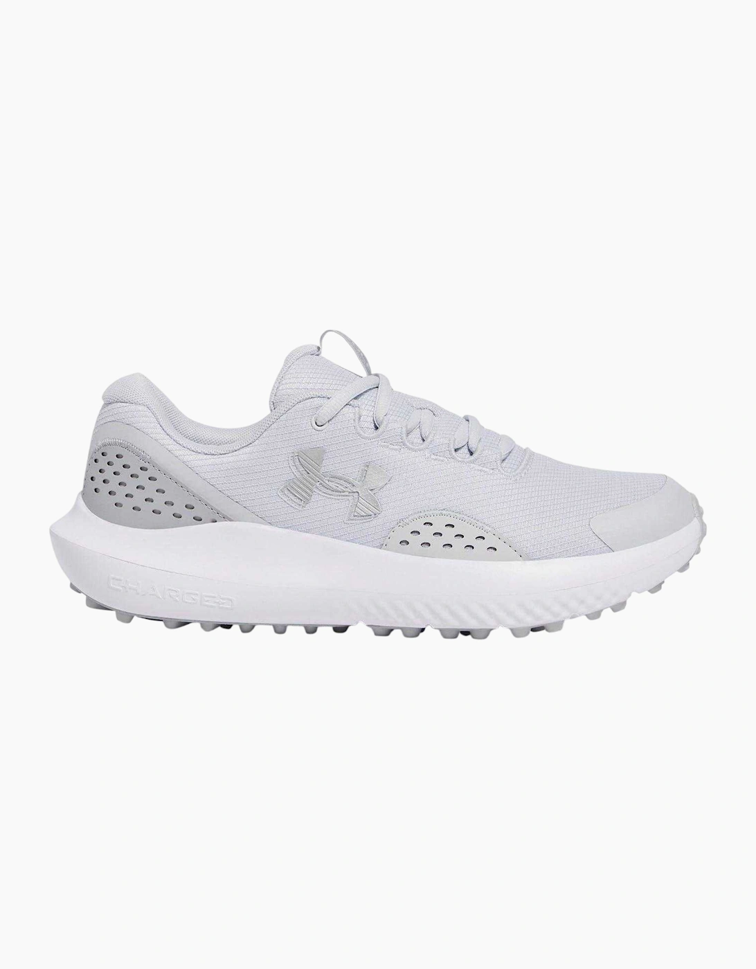 Under Armour Men's White Leather Low Cut Golf Trainers - Size: 11