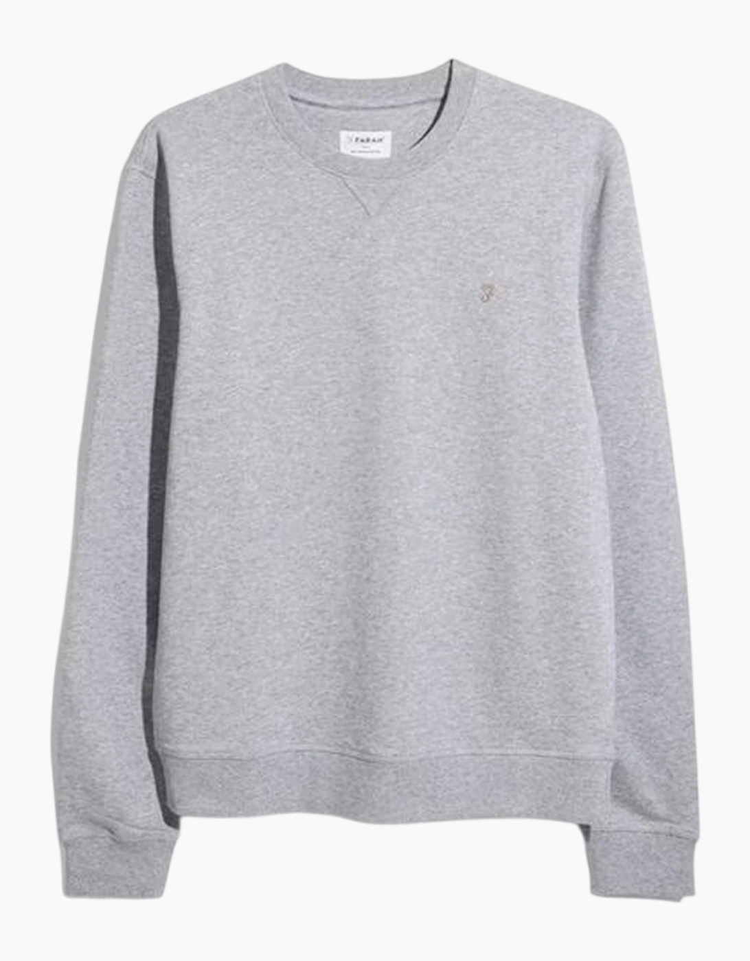Farah Men's Grey Organic Cotton Crew Neck Sweatshirt - Size: 36