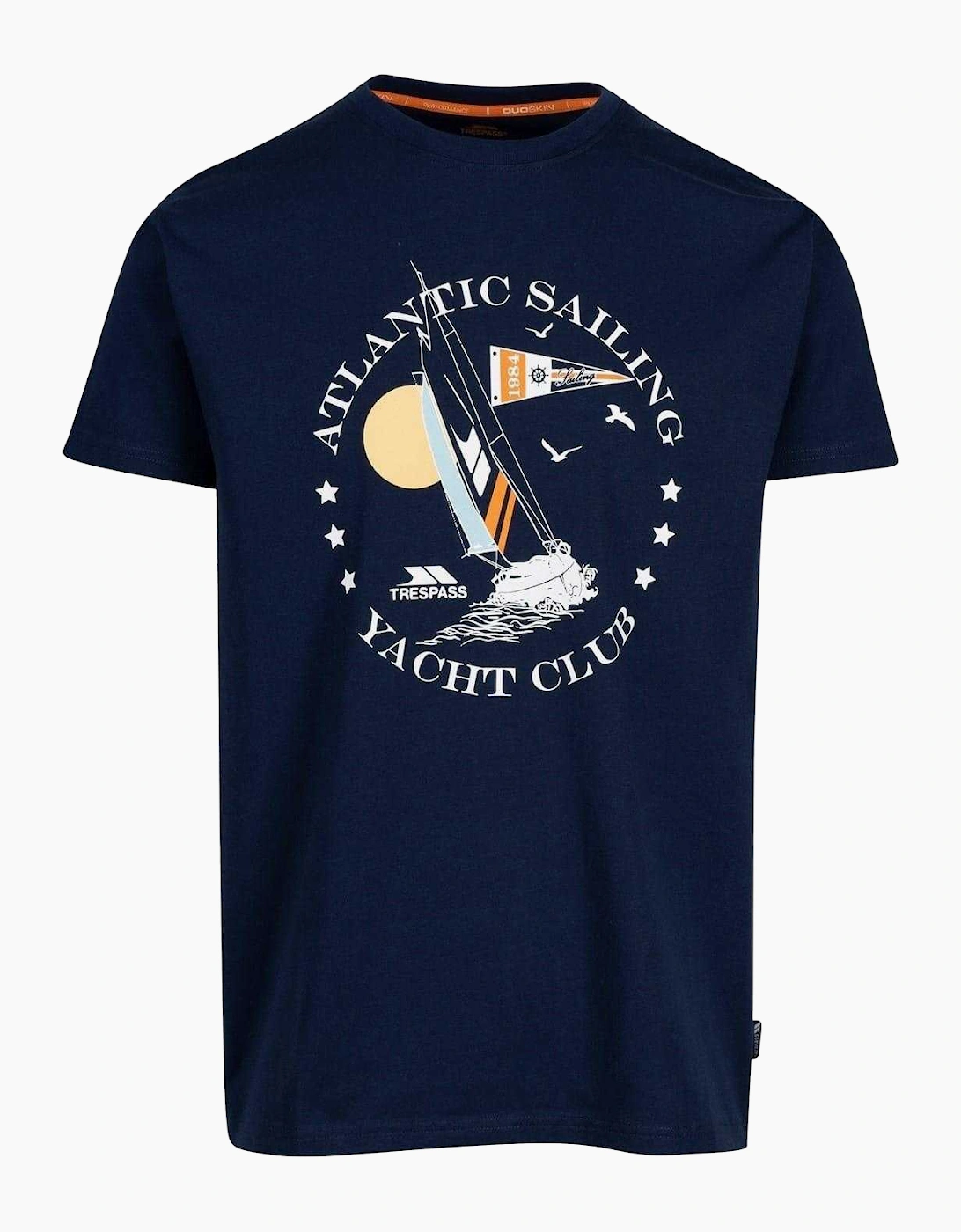 Trespass Men's Navy Cedarf Lettering Crew Neck T-Shirt - Size: 38
