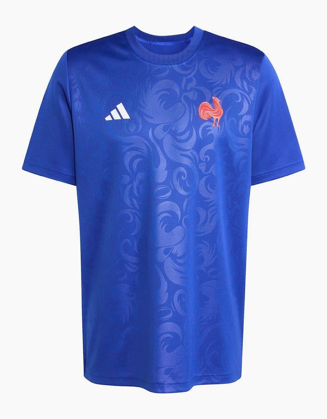 Adidas Men's Blue Unisex 2025 France Ffr T-Shirt - Size: 38