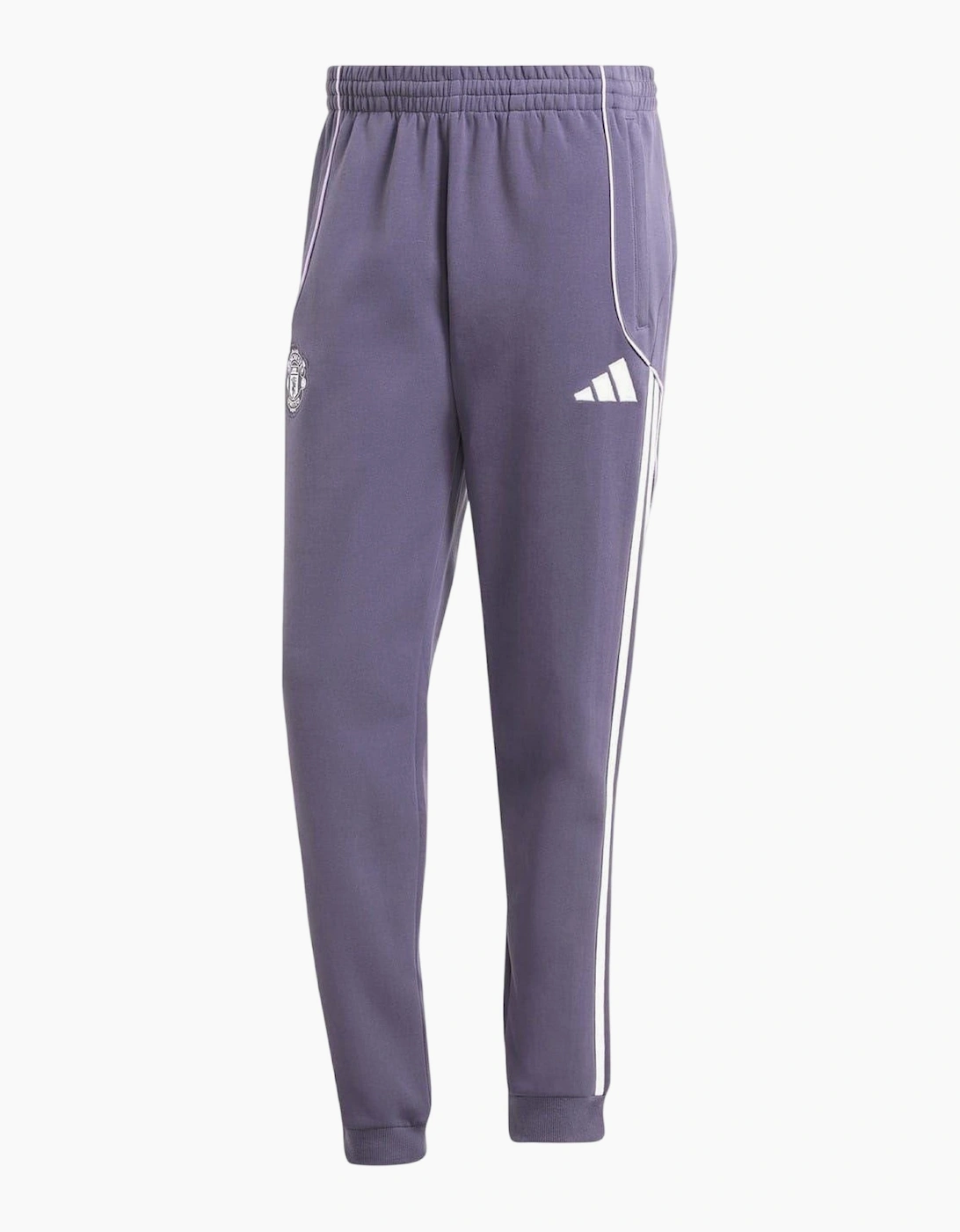 Adidas Men's Purple Manchester United Fc Double Knit Tracksuit Bottoms - Size: 44/Regular