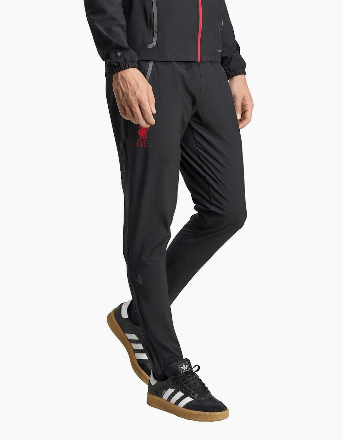 Adidas Men's Black 2025/2026 Liverpool Fc Tracksuit Bottoms - Size: 44/Regular