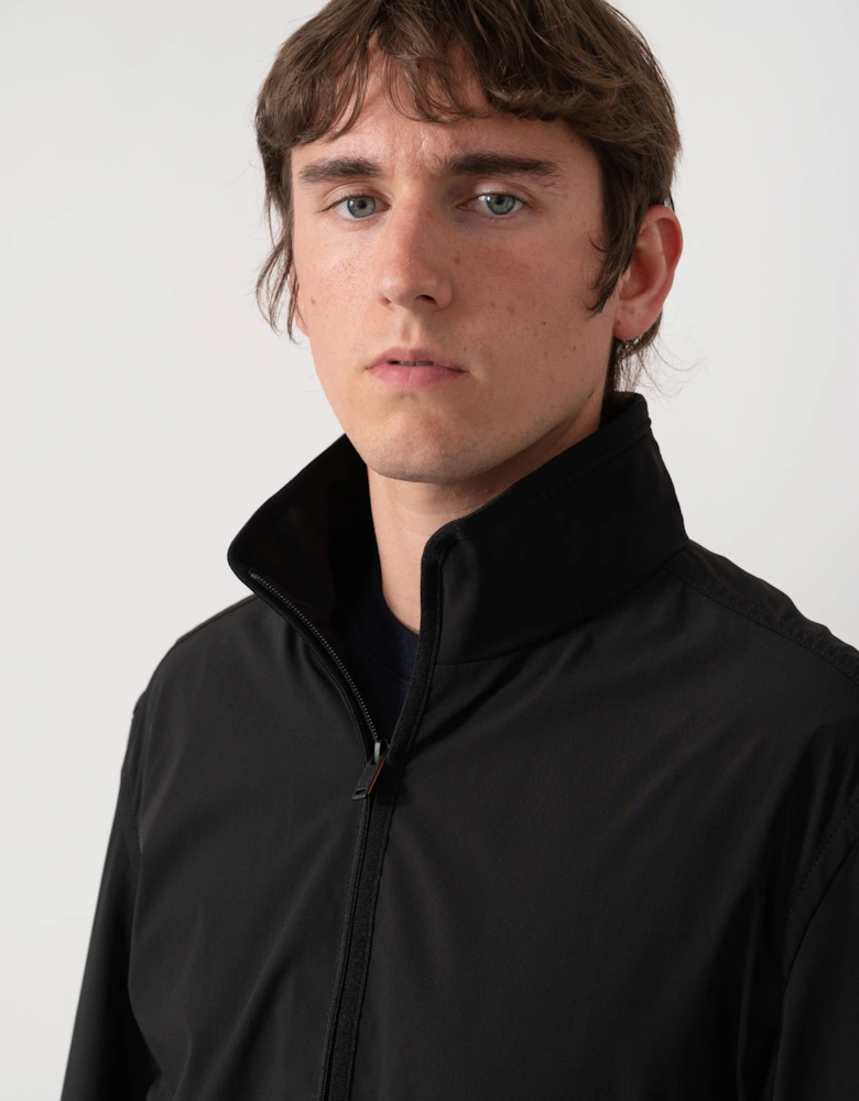 BOSS Orange Olik Mens Water-Repellent Softshell Jacket with Detachable Sleeves  - Black 001
