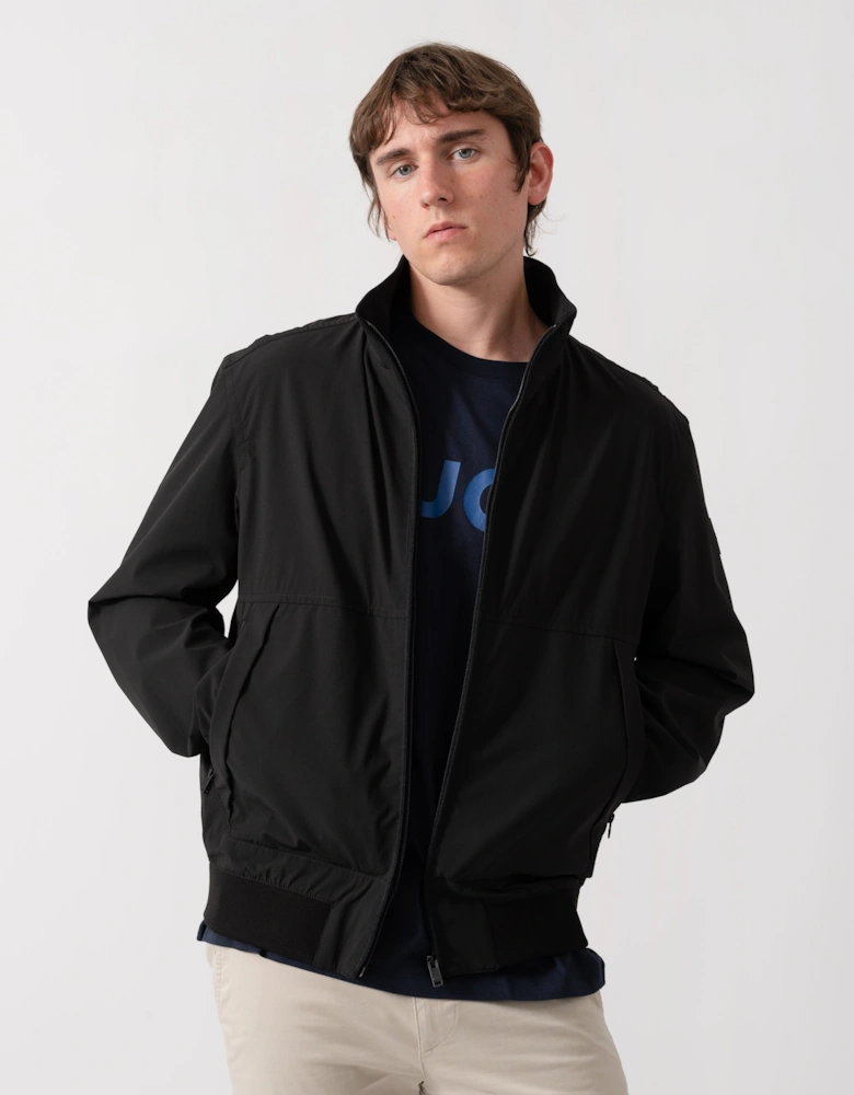 BOSS Orange Olik Mens Water-Repellent Softshell Jacket with Detachable Sleeves  - Black 001