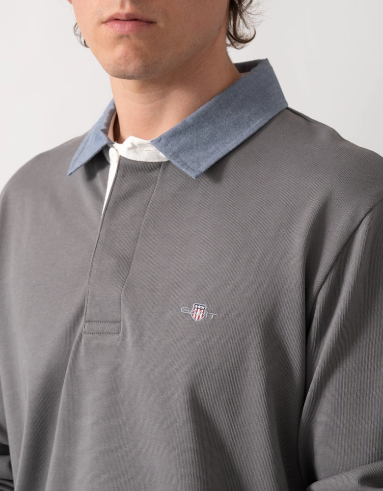 GANT Mens Regular Fit Chambray Heavy Rugger - 38 Mid Grey