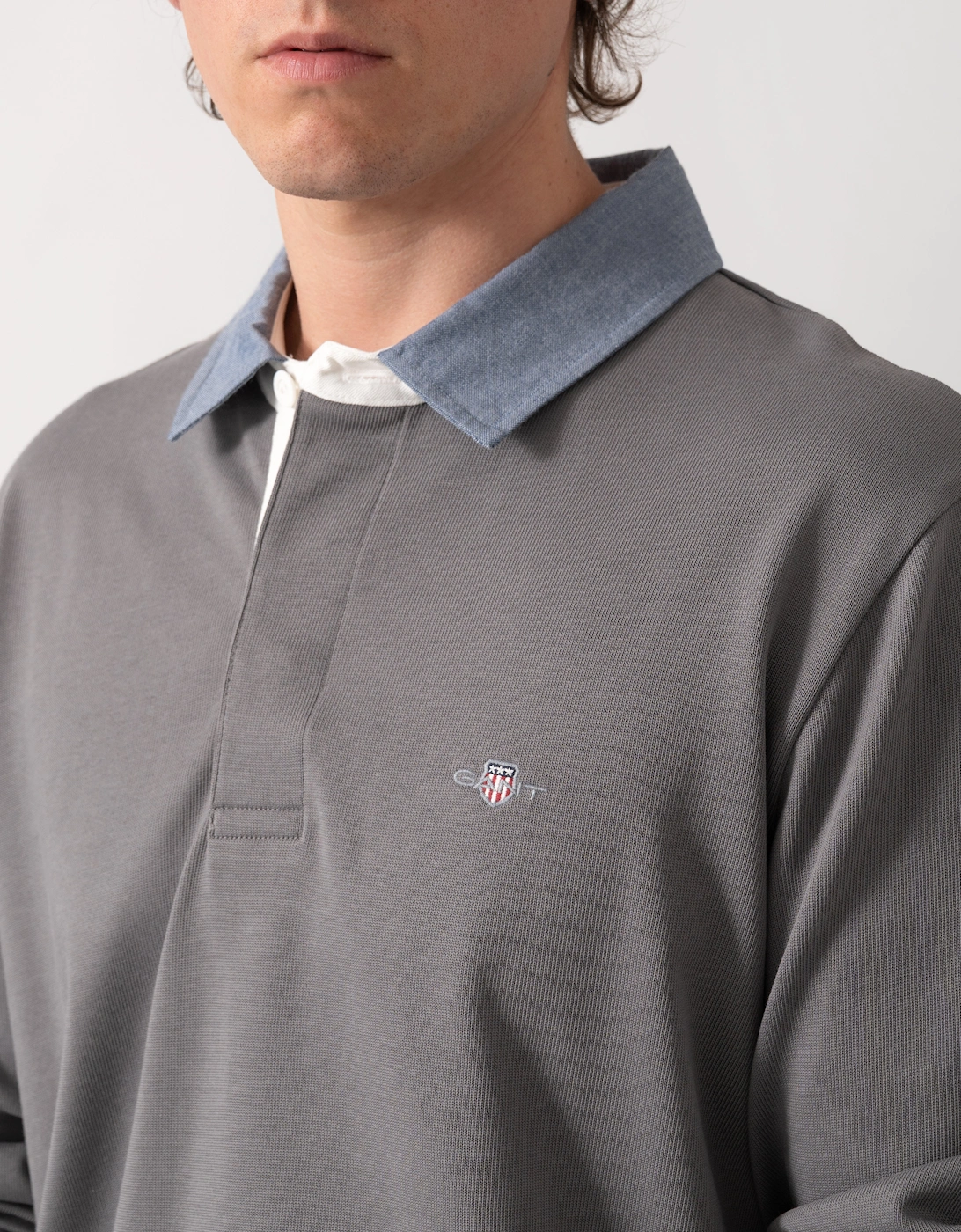 GANT Mens Regular Fit Chambray Heavy Rugger - 38 Mid Grey