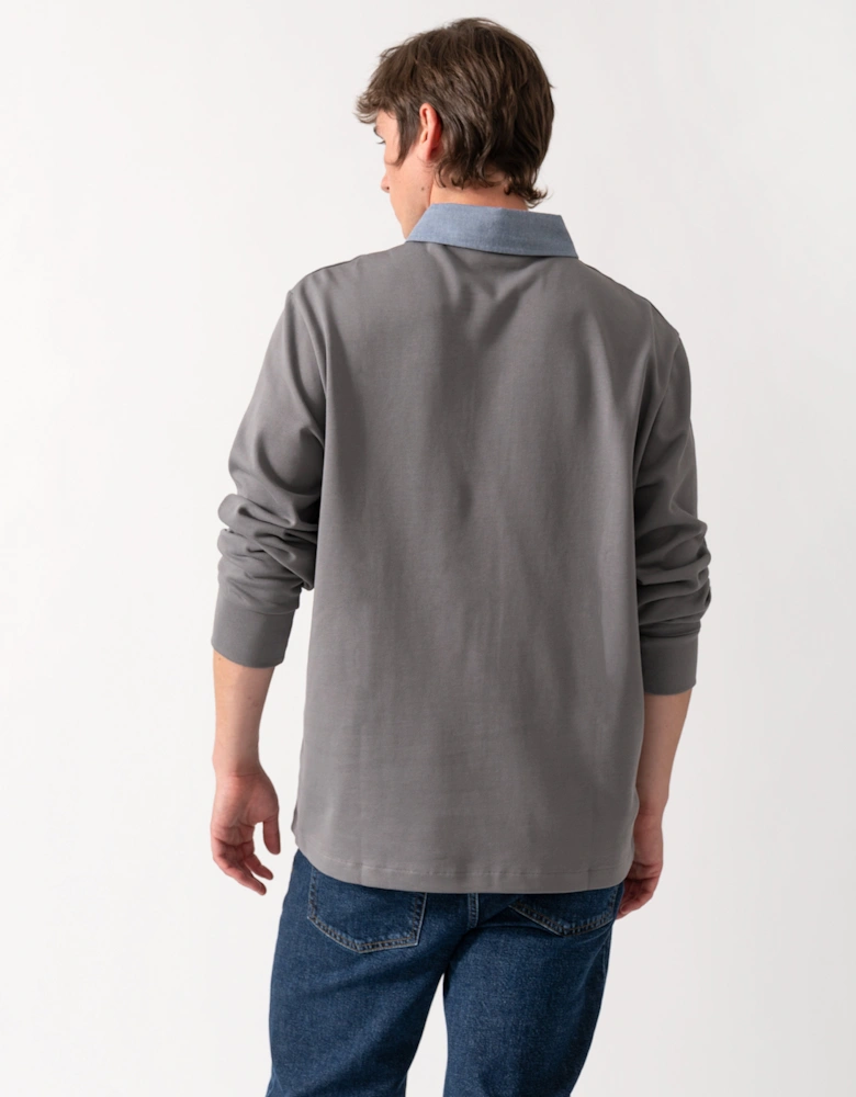 GANT Mens Regular Fit Chambray Heavy Rugger - 38 Mid Grey