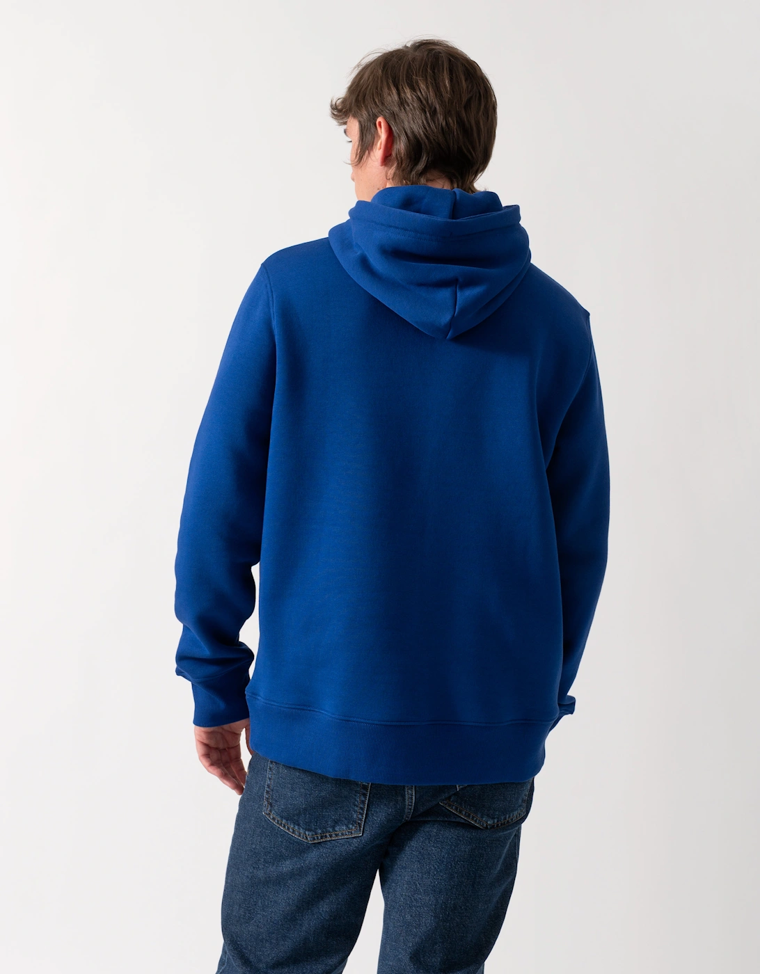GANT Mens Regular Fit Shield Logo Pullover Hoodie - 435 Crisp Blue