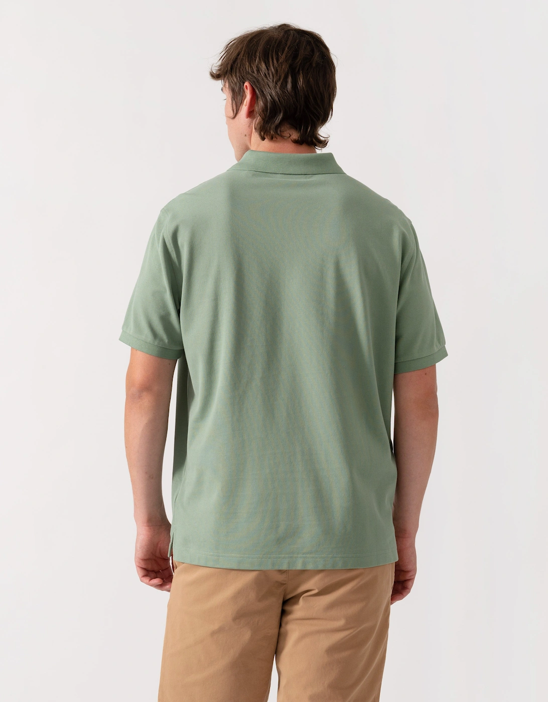 GANT Mens Regular Fit Short Sleeve Shield Logo Pique Polo - 308 Surplus Mint