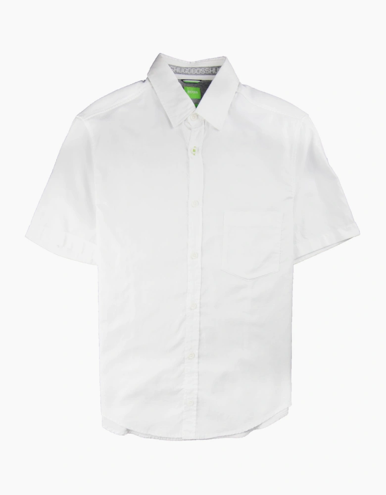 Hugo Boss Baloy Short Sleeve Shirt White
