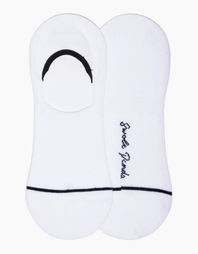 WHITE NO-SHOW SOCKS