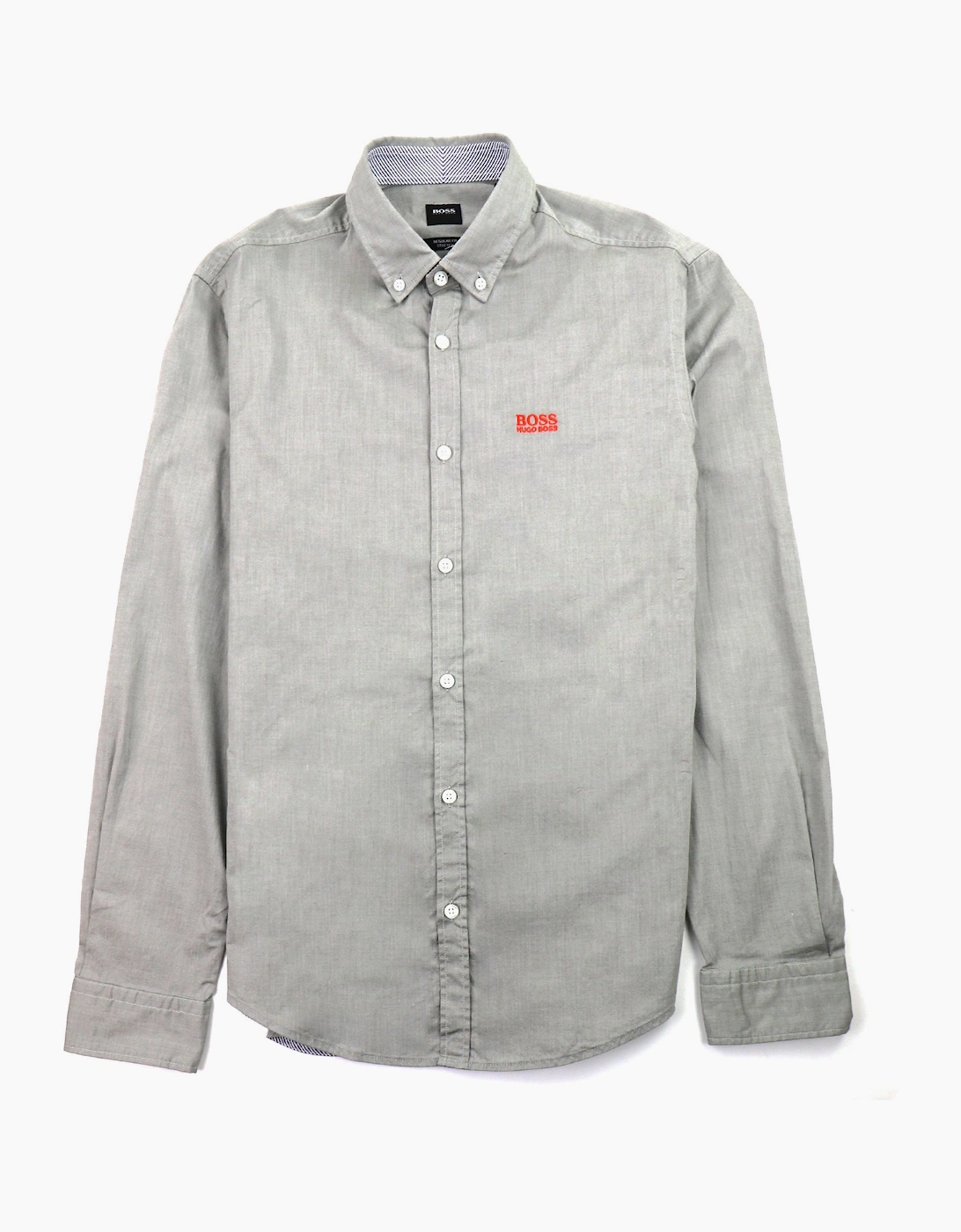 Hugo Boss Biado Regular Fit Long Sleeve Shirt Grey, 3 of 2