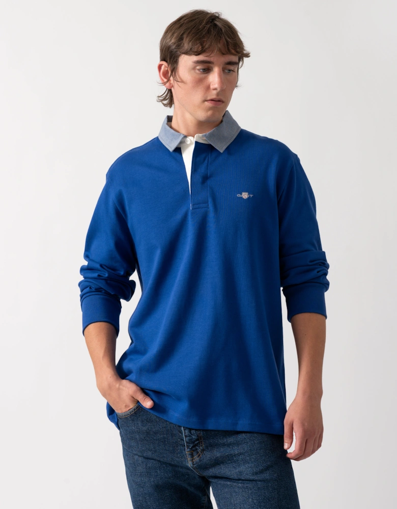 GANT Mens Regular Fit Chambray Heavy Rugger - 435 Crisp Blue