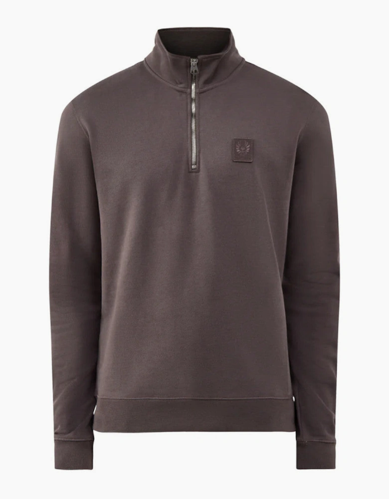 Belstaff Curator Quarter Zip Sweatshirt Army Olive