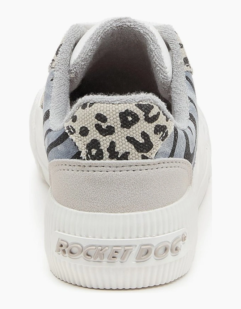 Cheery Blocked Animal Womens Trainers