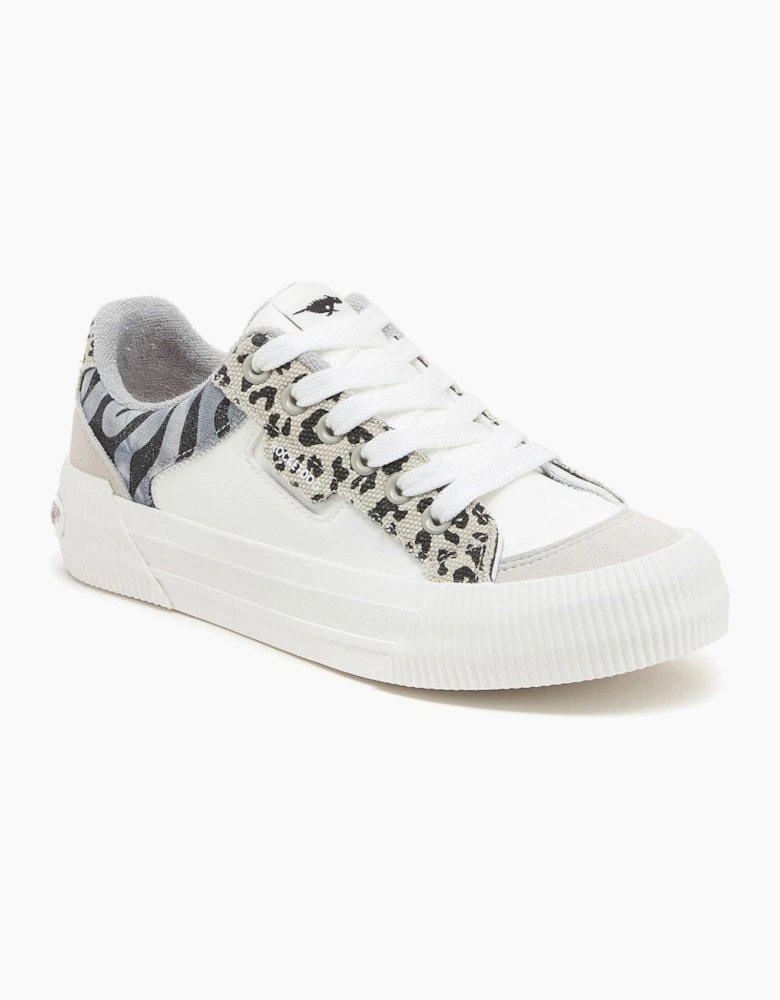 Cheery Blocked Animal Womens Trainers