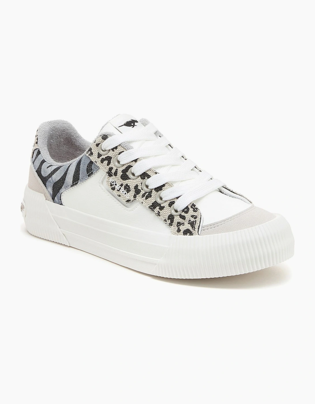 Cheery Blocked Animal Womens Trainers, 7 of 6