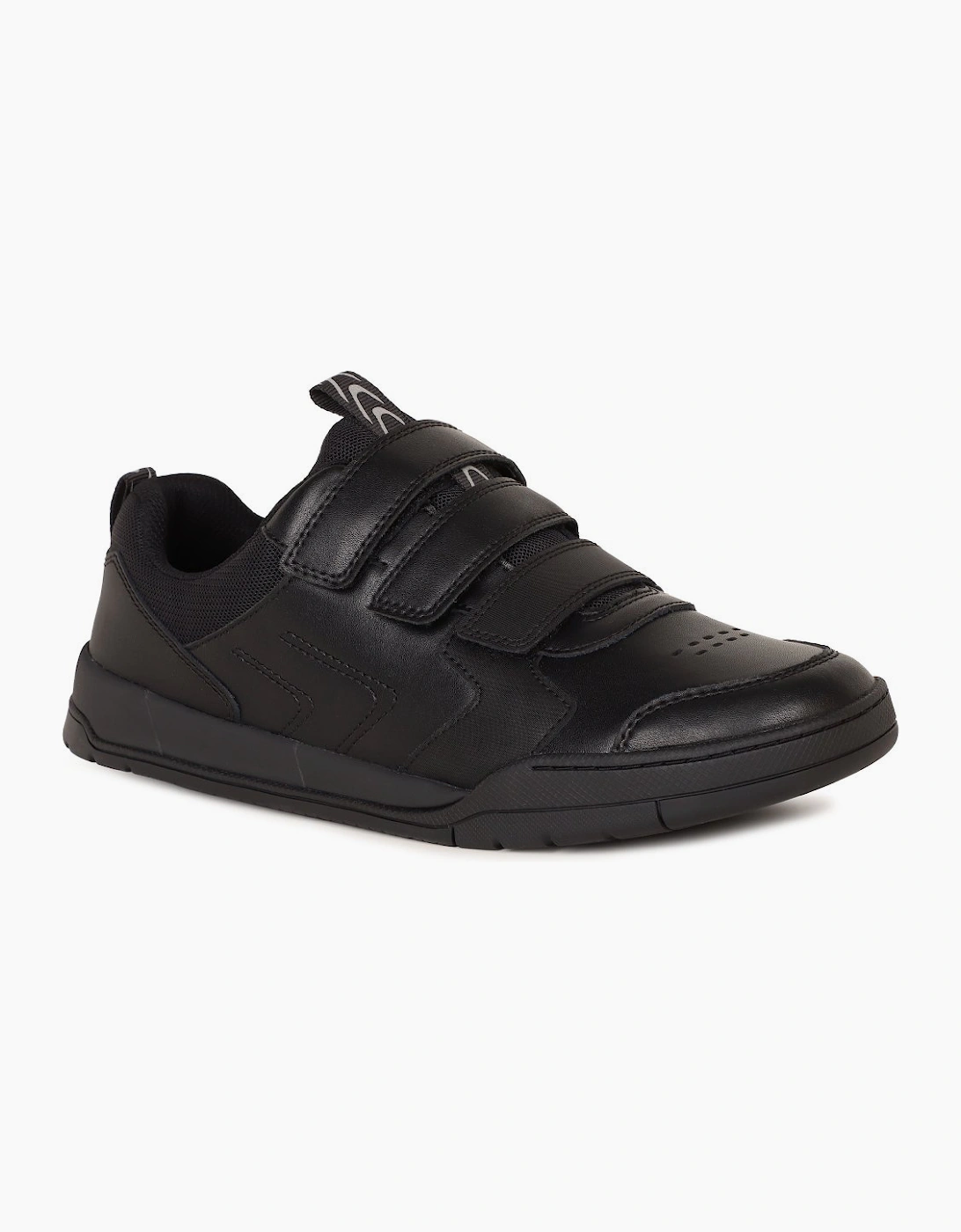 Clarks Boys Black  Laser Play Y Senior School Shoes - Size 7 (Older)/G (Wide) Kids