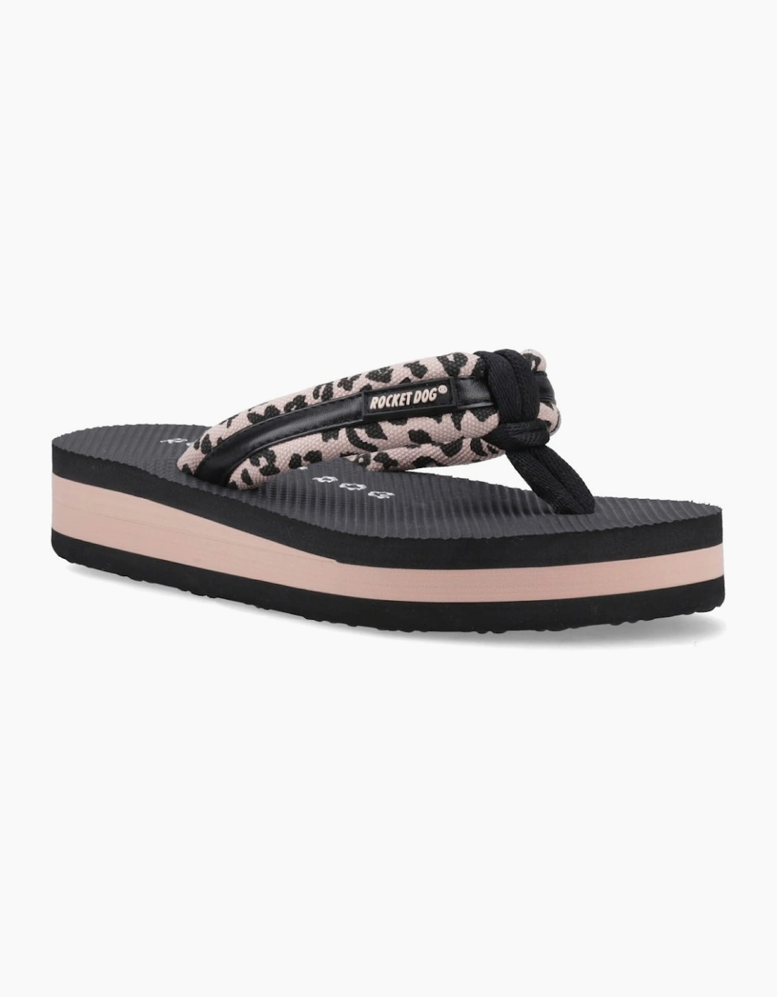 Monica Leon Leopard Womens Sandals
