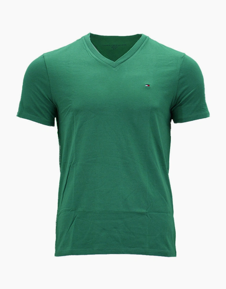 TOMMY HILFIGER Mens T Shirts V Neck Short Sleeve Regular Fit Summer Cotton Tees