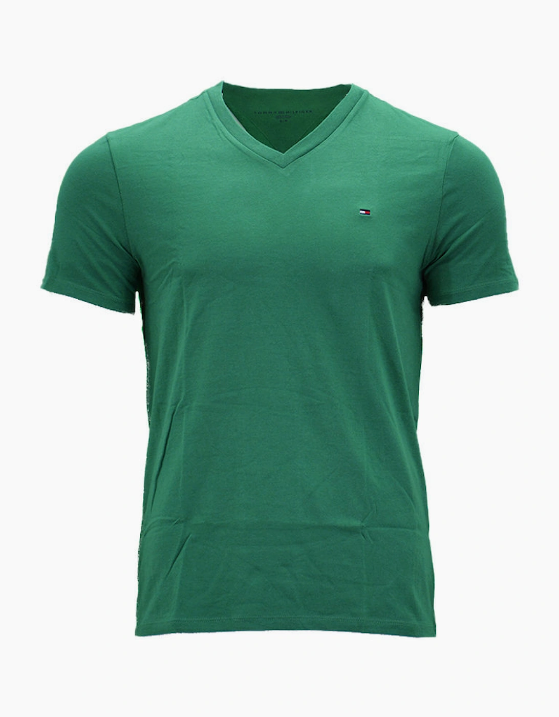 TOMMY HILFIGER Mens T Shirts V Neck Short Sleeve Regular Fit Summer Cotton Tees