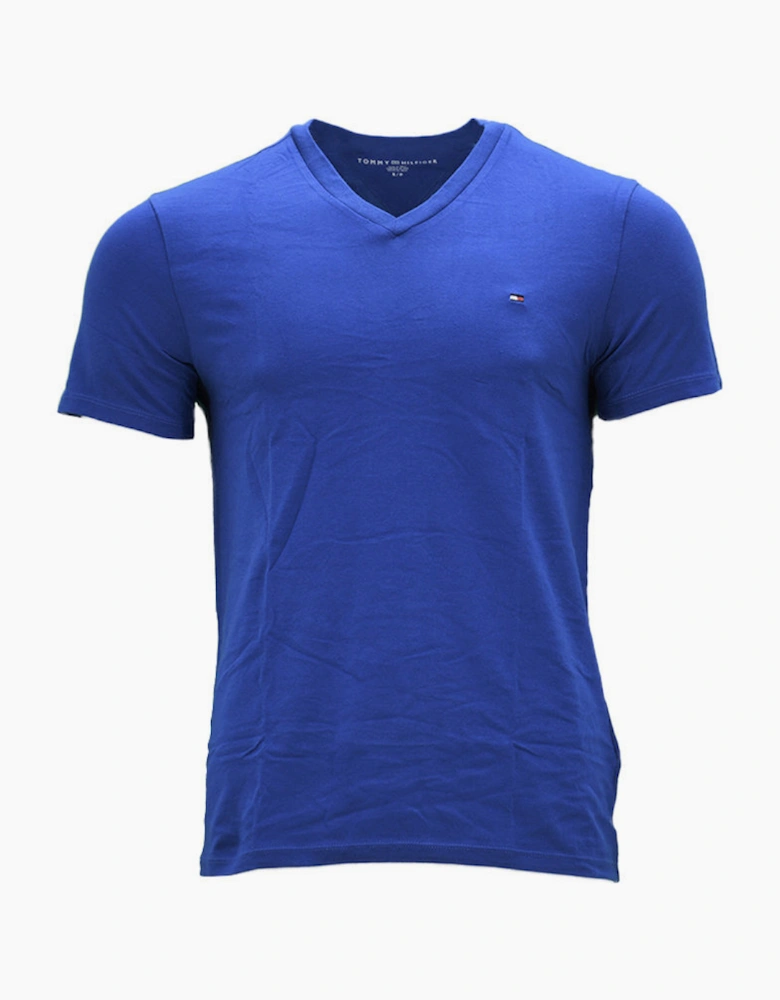 TOMMY HILFIGER Mens T Shirts V Neck Short Sleeve Regular Fit Summer Cotton Tees