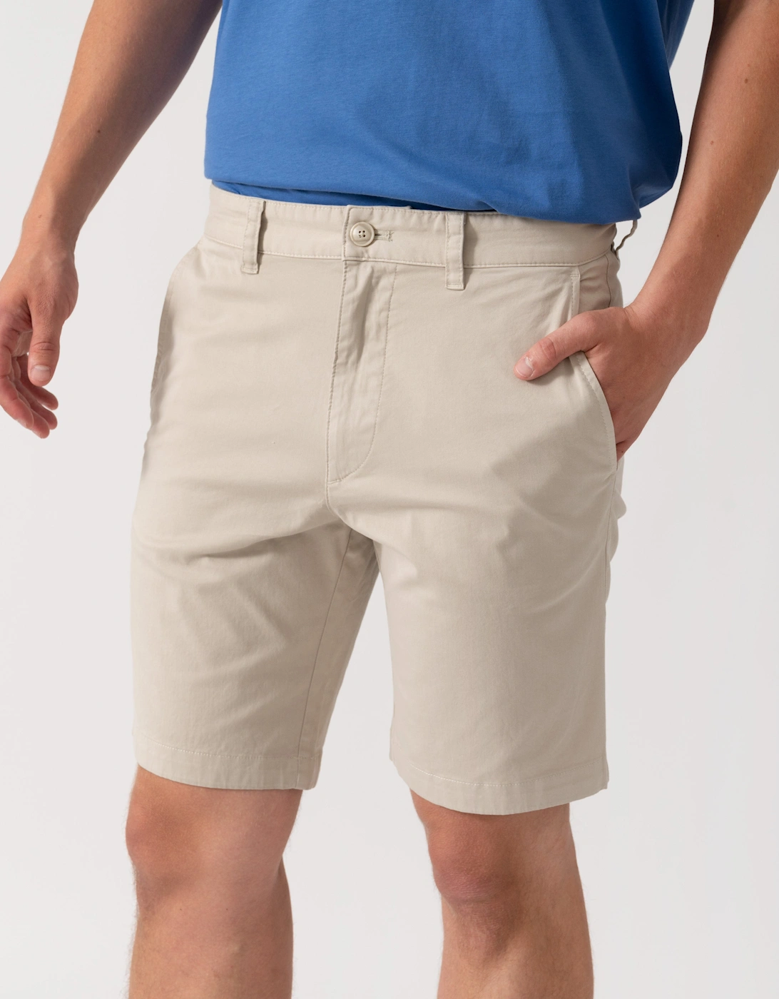 BOSS Orange Slim Fit Mens Chino Shorts - Light Beige 271