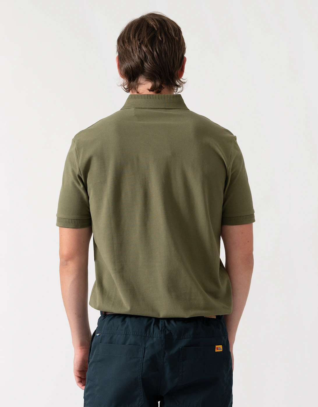 HUGO Dereso222 Mens Cotton Piqué Slim-Fit Polo Shirt with Logo Label - Open Green 388