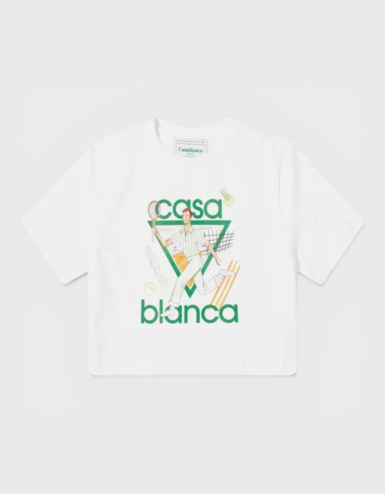 Le Jeu Printed Baby T-Shirt White