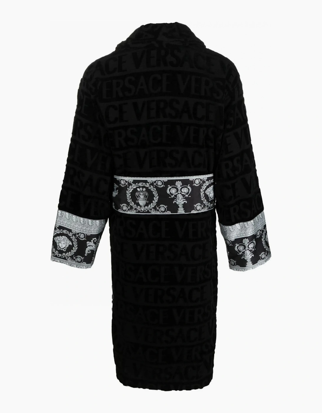 Versace Cotton Bathrobe Black