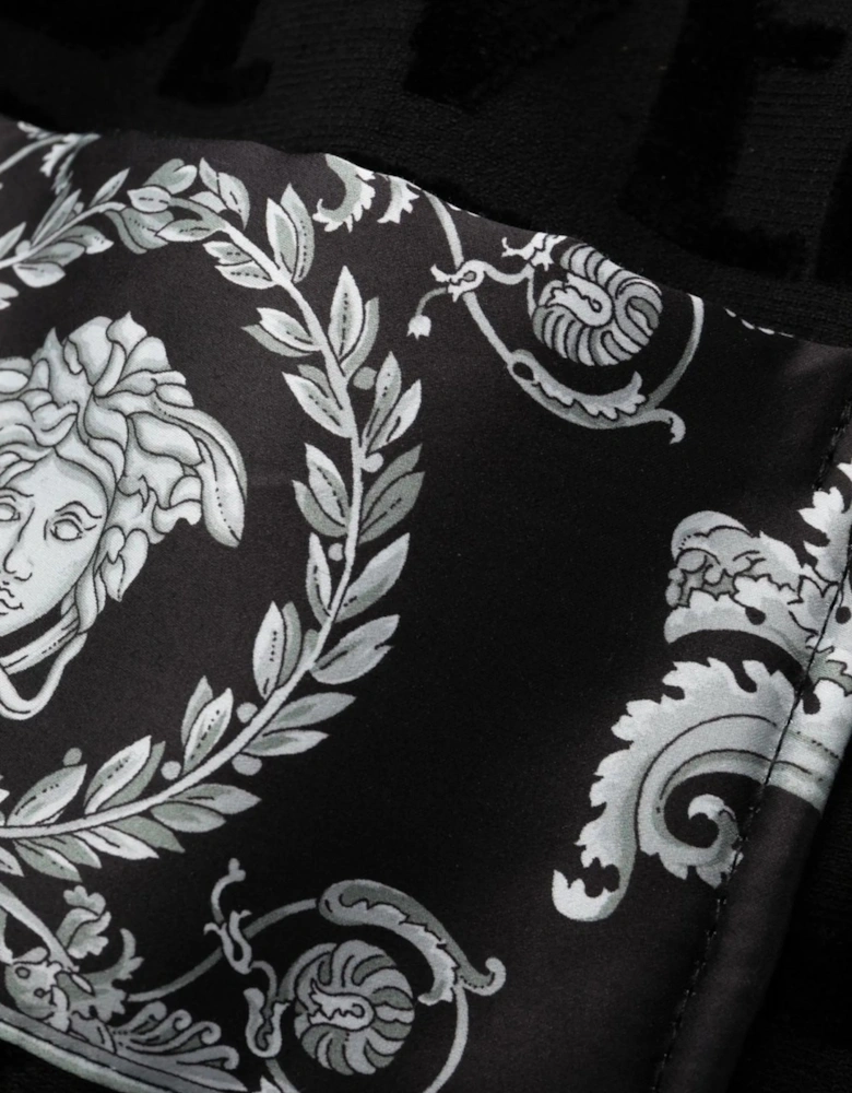 Versace Cotton Bathrobe Black