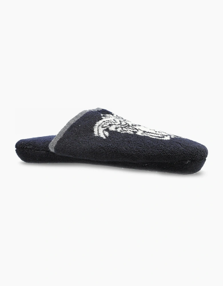 Bath Slippers Terrymedusa Jacquard Blue