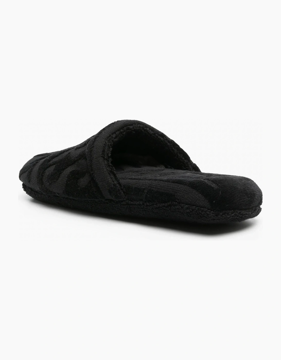 Bath Slippers All Over Tonal Black