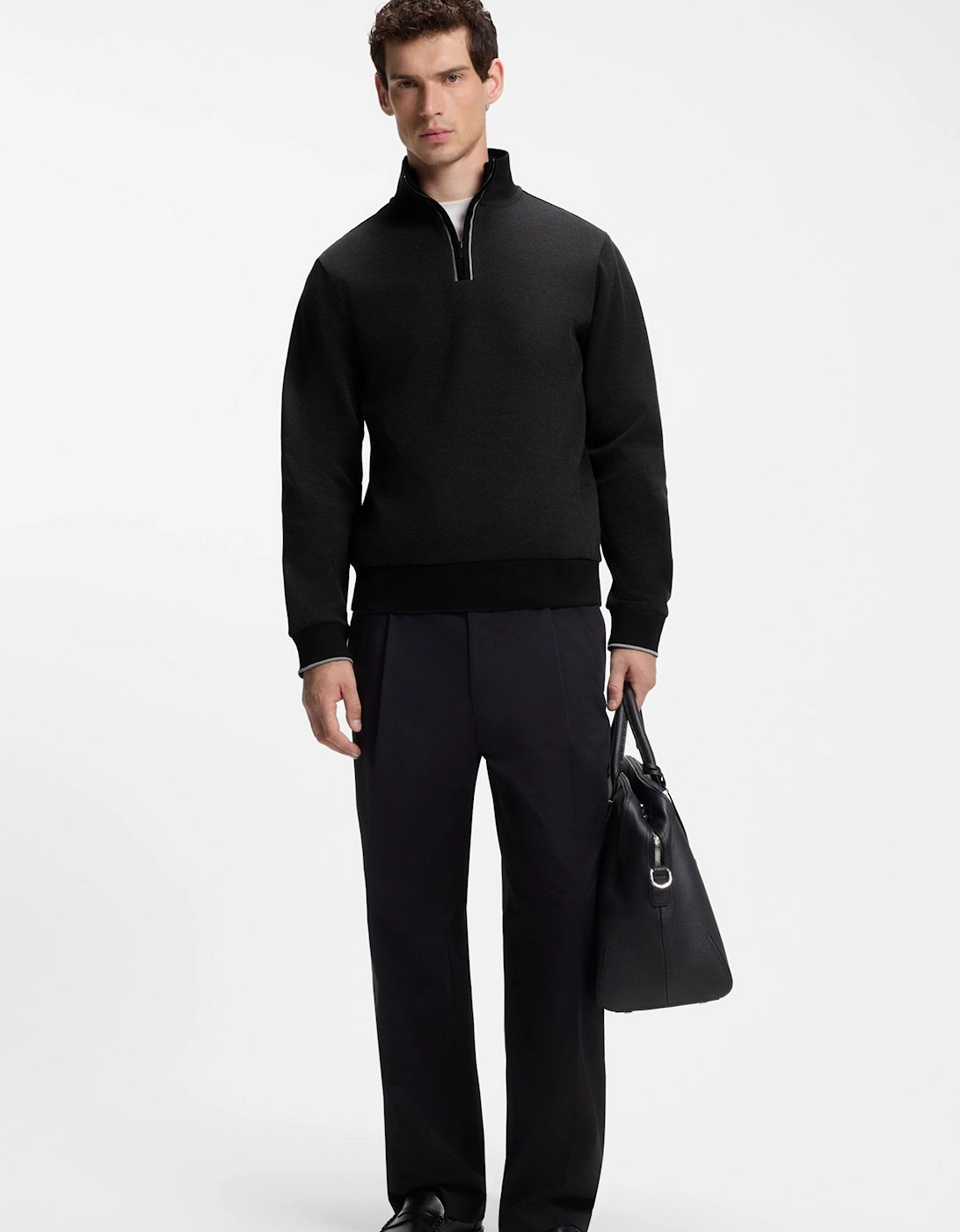 H Sidney 80 Cardigan Black