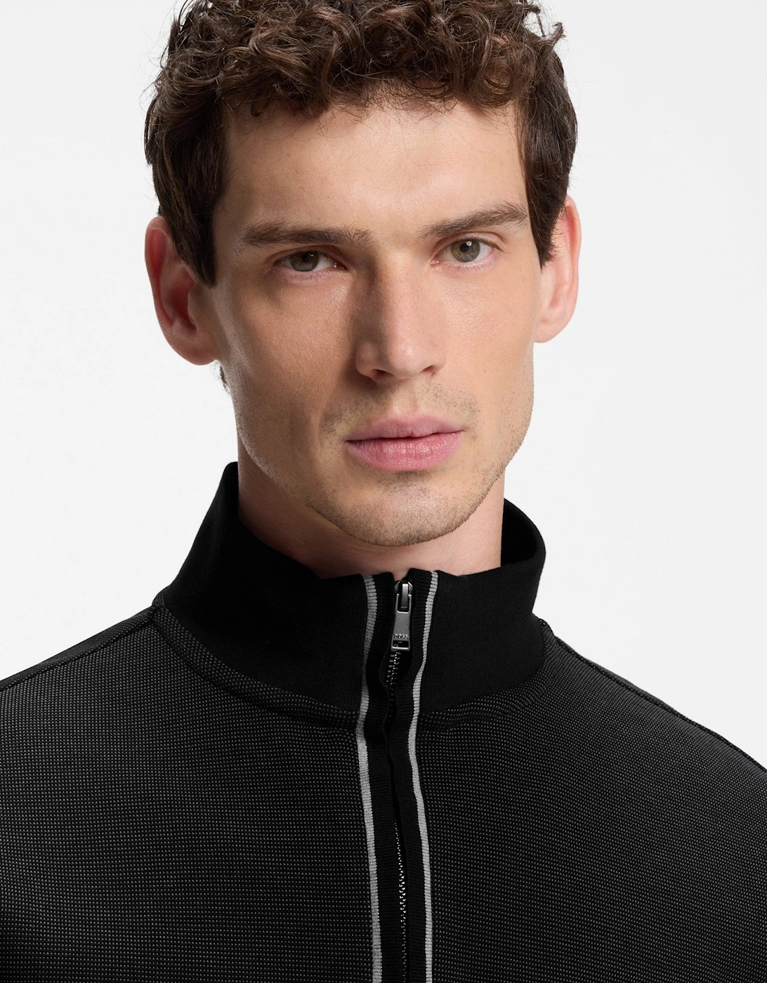 H Sidney 80 Cardigan Black