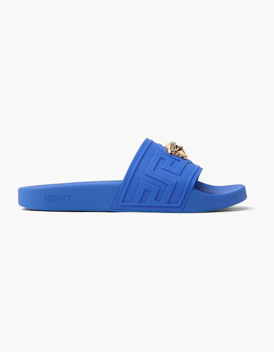 Versace Men's Blue Medusa Sliders - Size 7