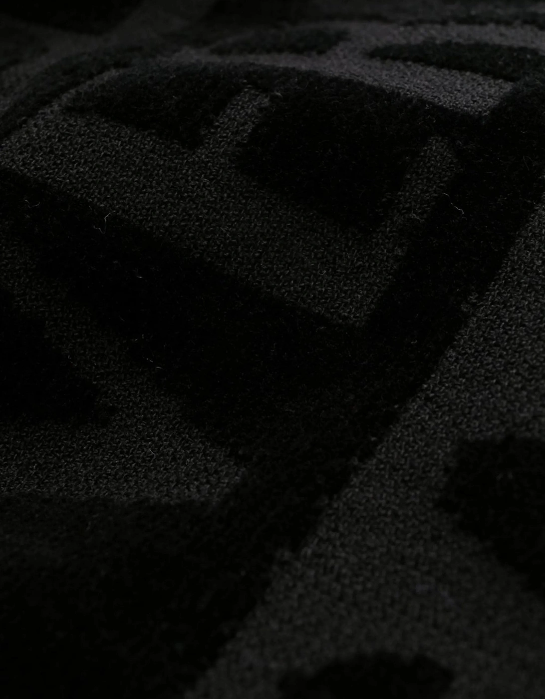 Versace Allover Bathrobe Cotton Black