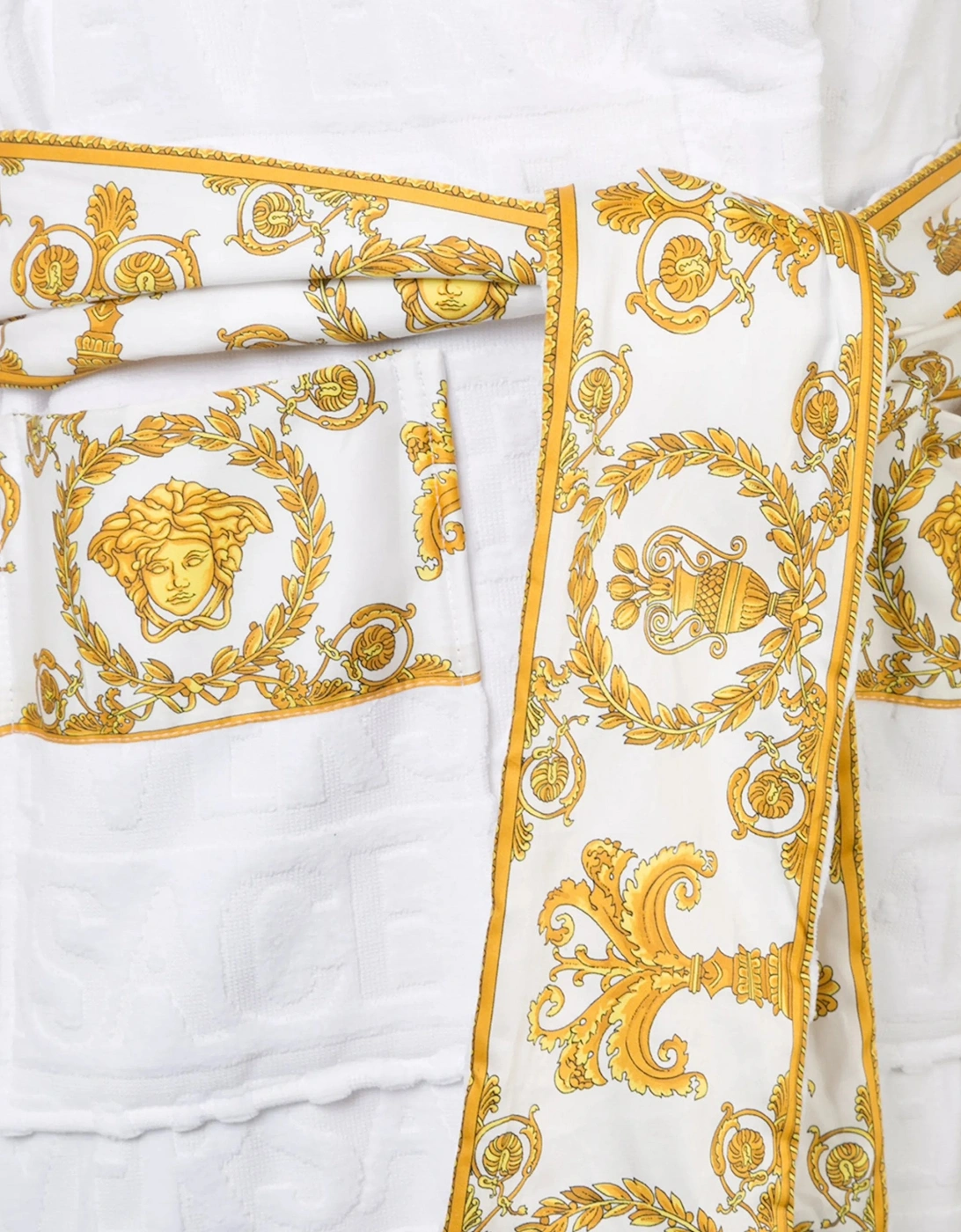 Versace Cotton Bathrobe White