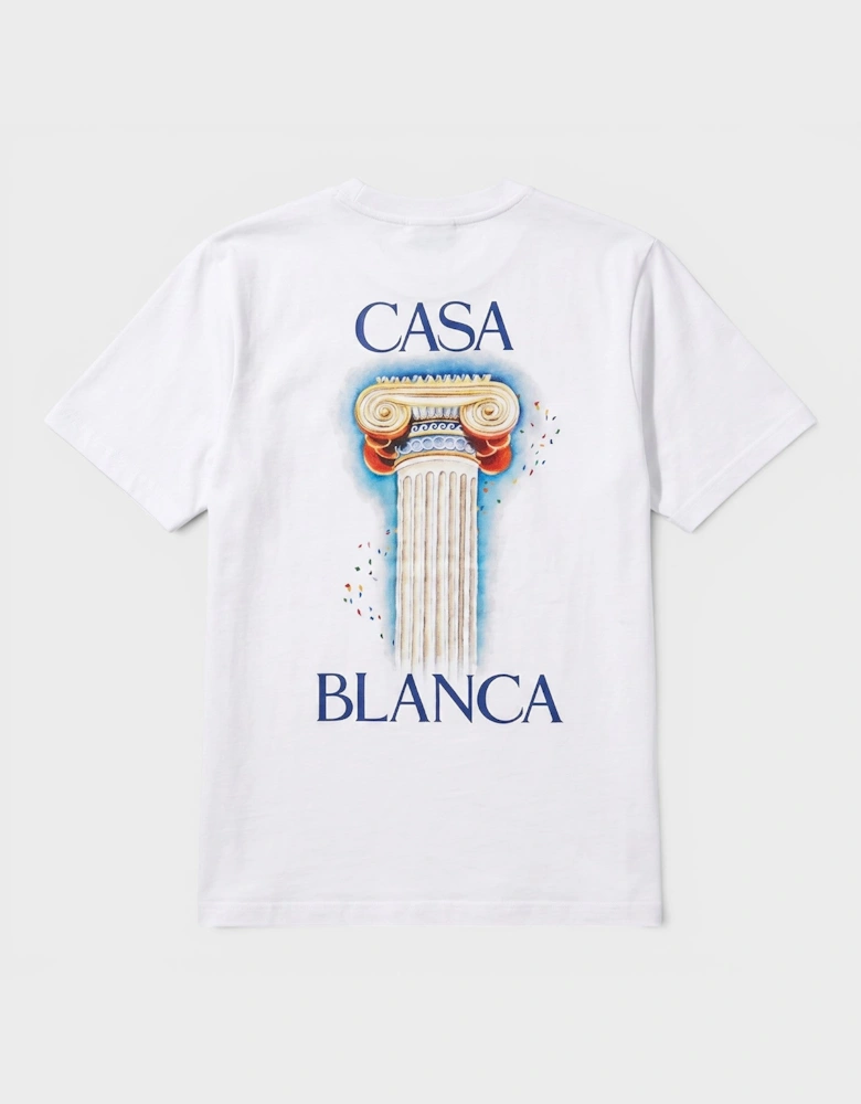 Printed T-Shirt La Colomne White