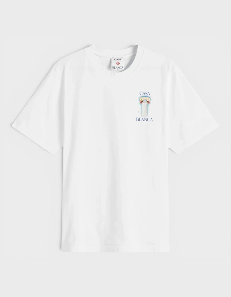 Printed T-Shirt La Colomne White