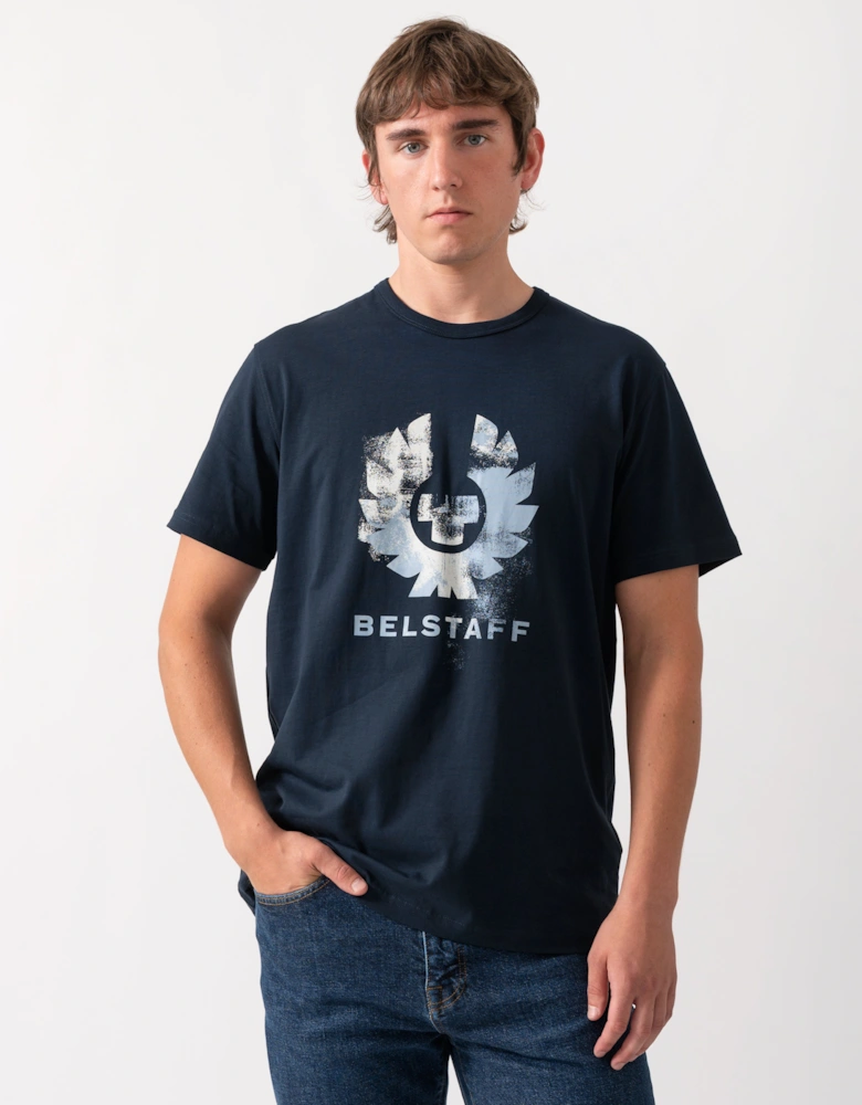 Belstaff Mens Blur T-Shirt Cotton - Dark Ink