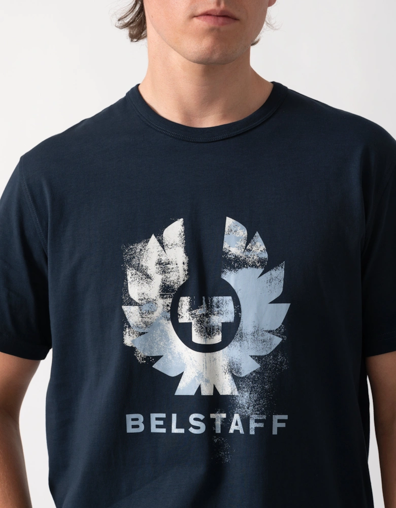 Belstaff Mens Blur T-Shirt Cotton - Dark Ink