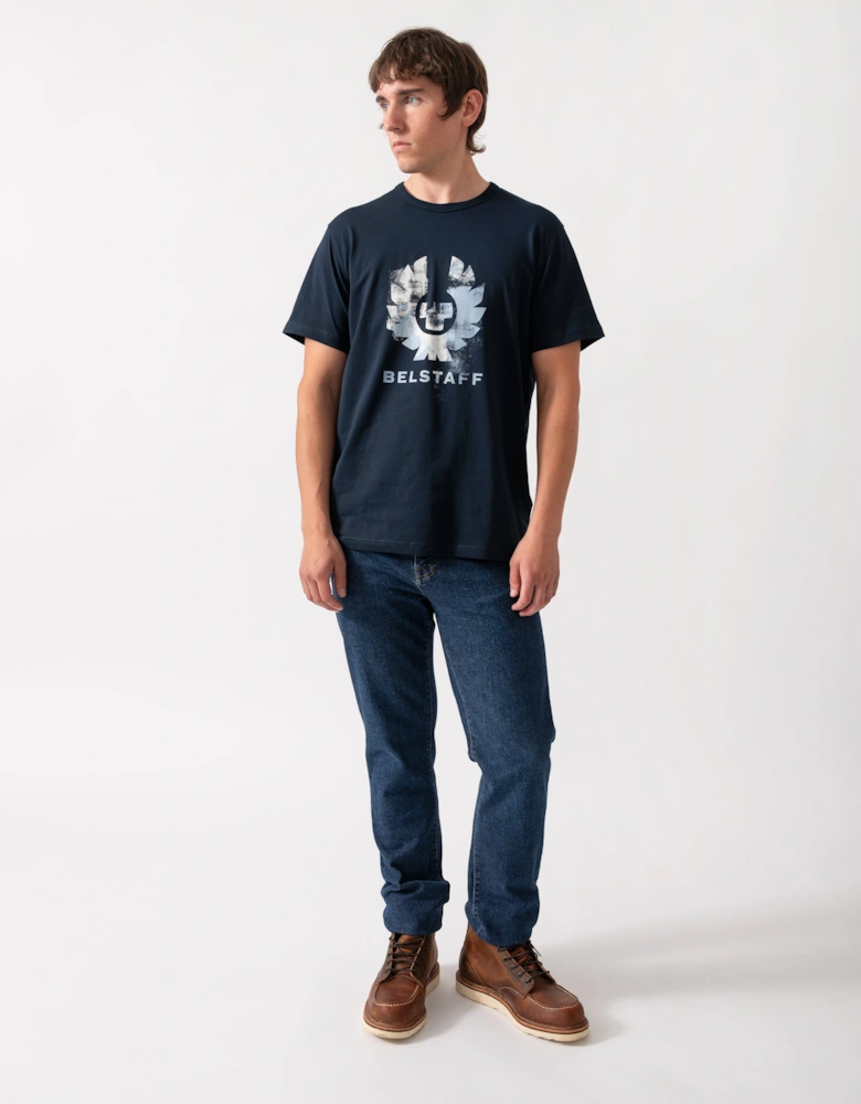 Belstaff Mens Blur T-Shirt Cotton - Dark Ink