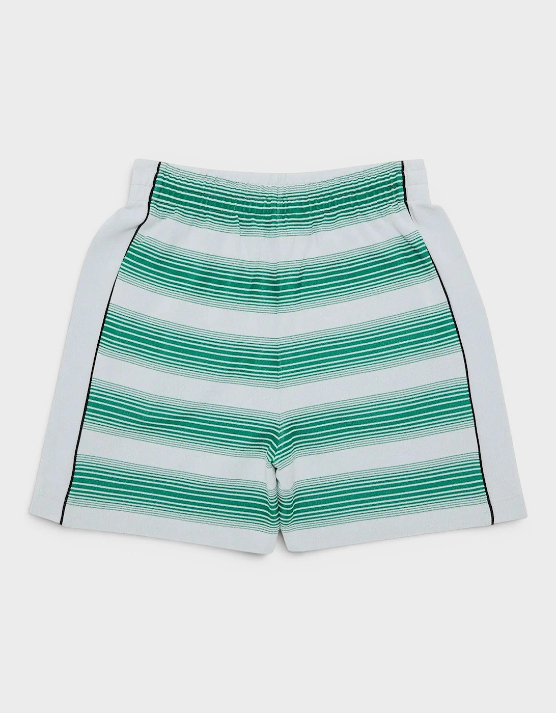 Interlock Sweatshort Gradient Stripe Green White
